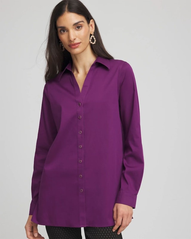 No Iron Novelty Button Tunic - image 1